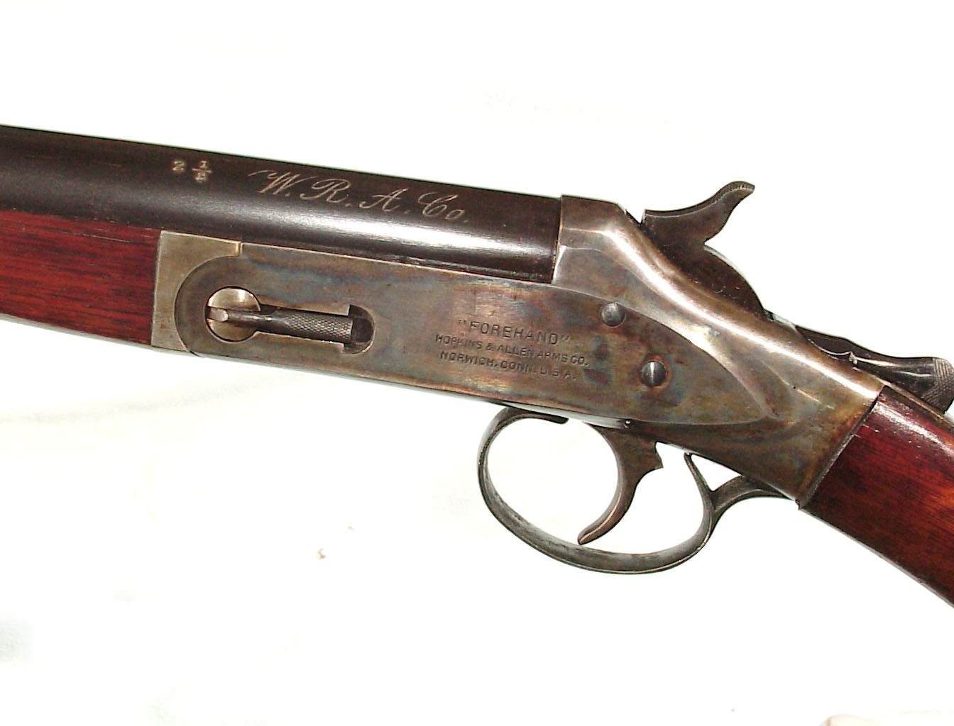 Ithaca "Minier" grade II double 12 gauge shotgun.
