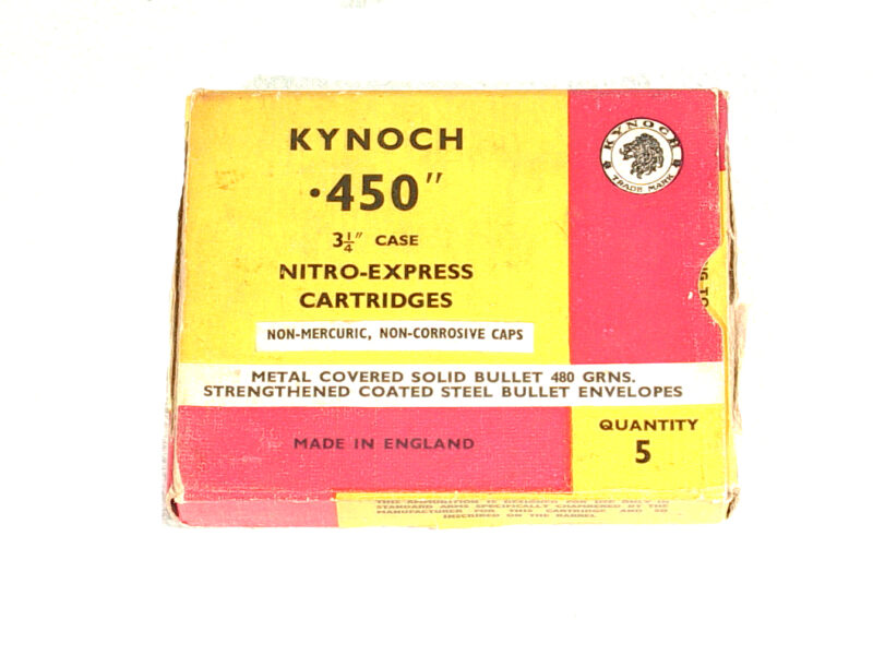 Monty Whitley, Inc. | BOX OF KYNOCH .450- 3 1/4″ NITRO-EXPRESS ...